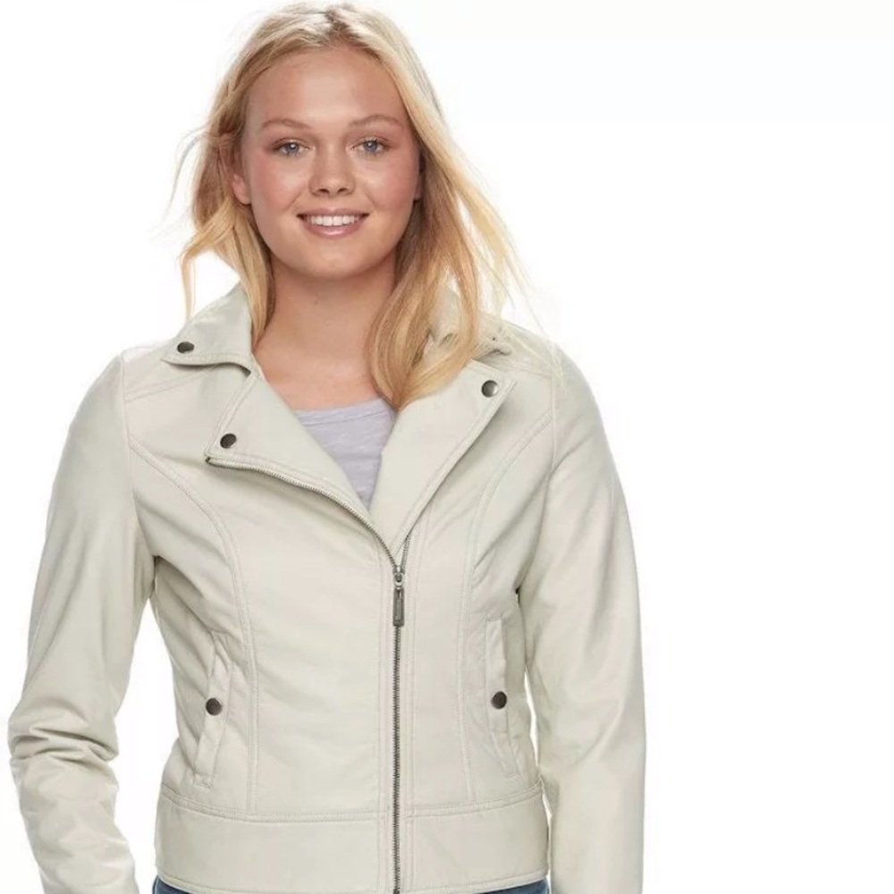 Juniors' J-2 Moto Faux Leather Jacket